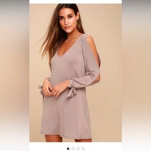 Taupe shift dress. Very comfortable